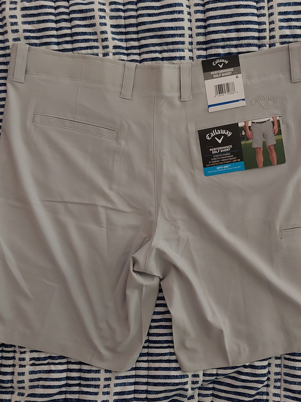 Callaway Light Gray Men's Performance Hybrid Golf Shorts
